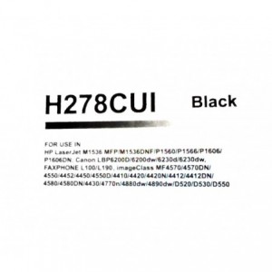 H287CUI Toner compatible avec HP Fax L150 LBP 6200D LaserJet P 1606 2