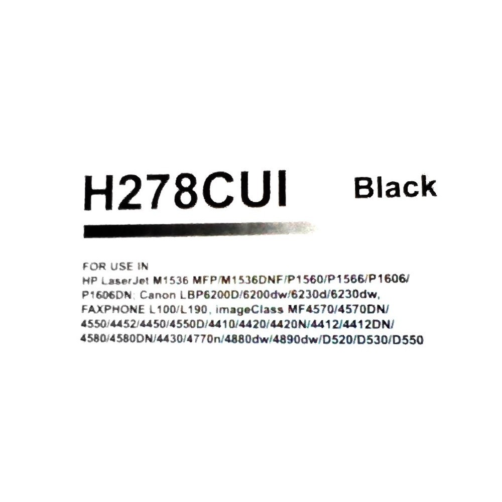 H287CUI Toner compatible avec HP Fax L150 LBP 6200D LaserJet P 1606