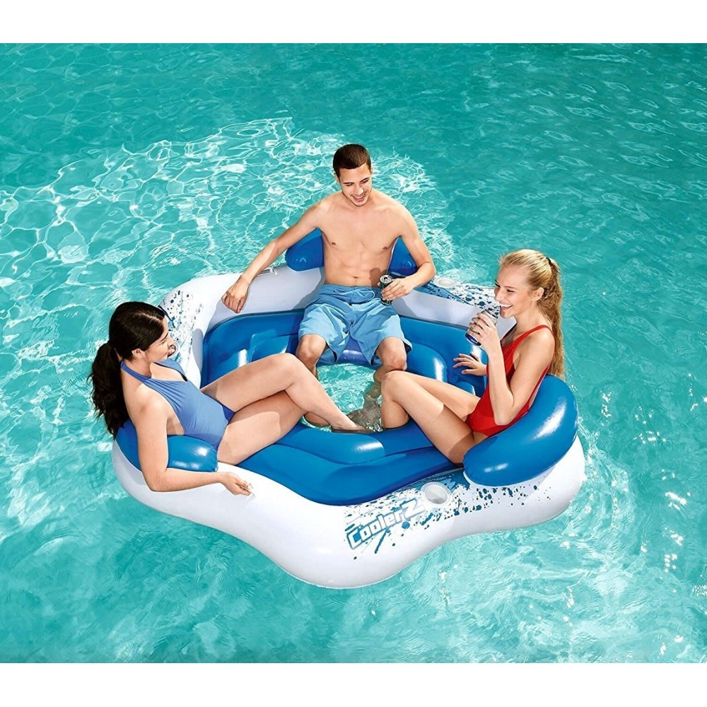 43111 Île gonflable pour piscine Coolerz pour 3 personnes 199 x 176 cm Bestway