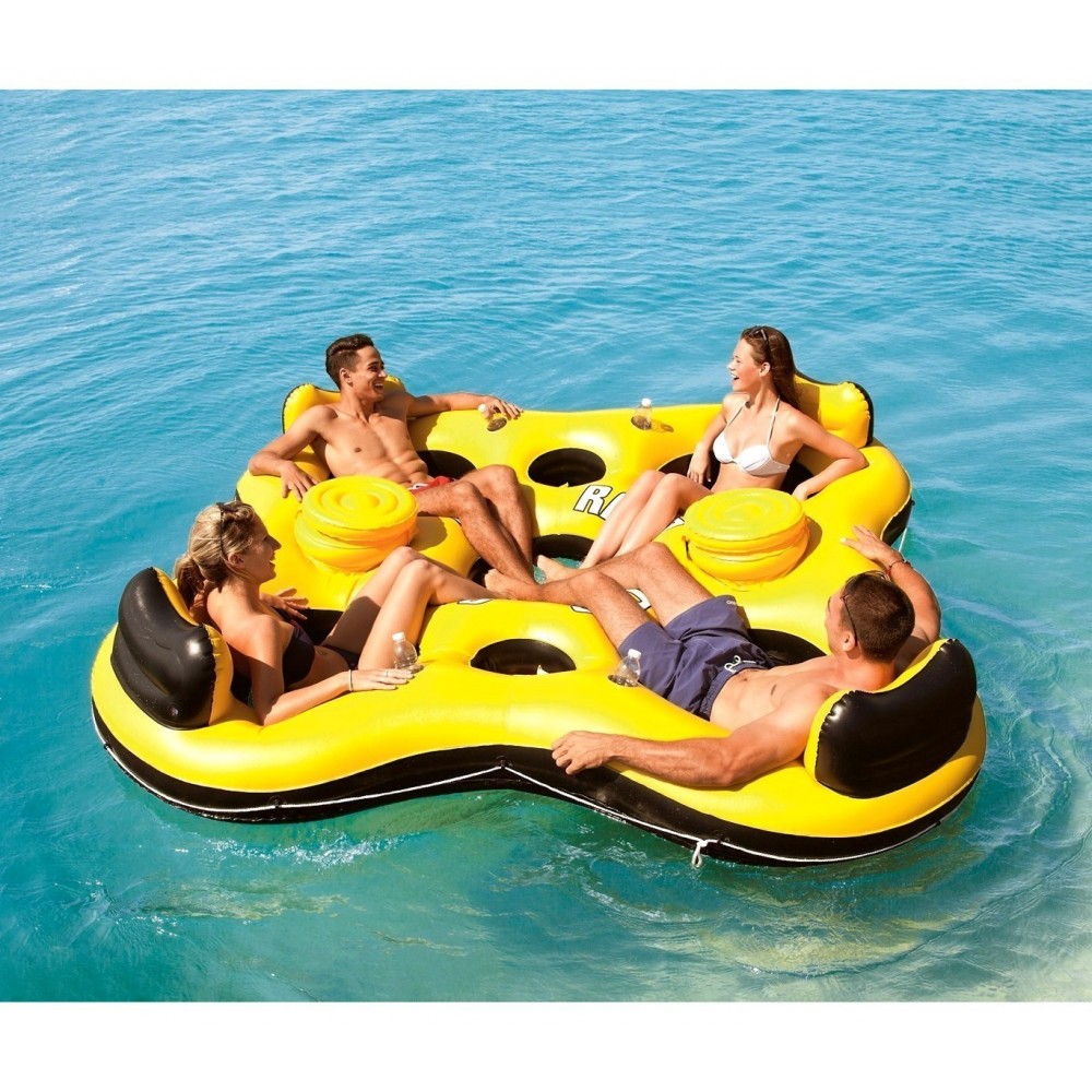 43115 Île gonflable piscine Coolerz Rapid Raider 4 personnes 257x257 cm Bestway
