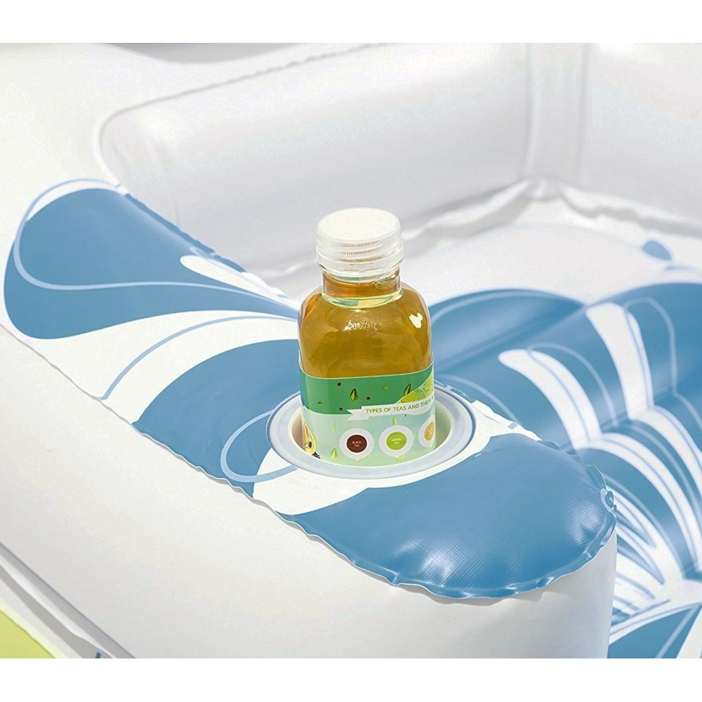 43128 Fauteuil gonflable piscine Tiki Time Coolerz 175 x 107 cm avec dossier