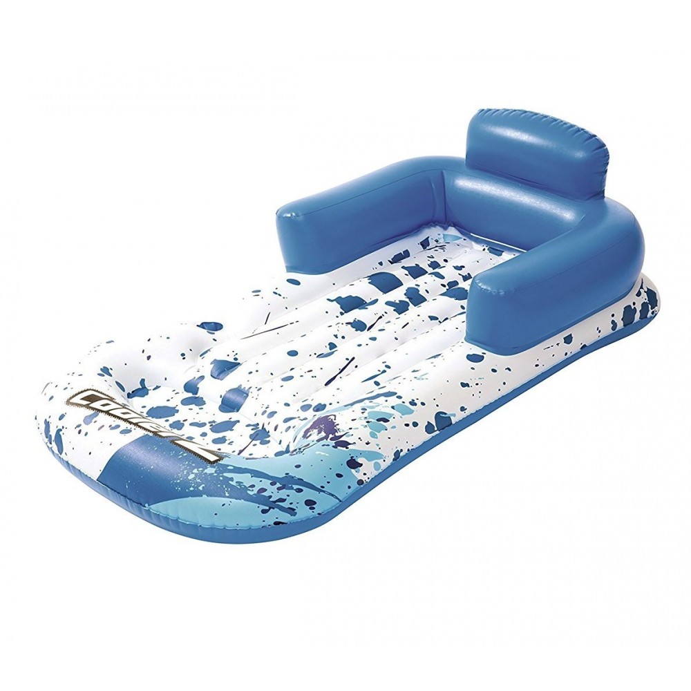 43130 Matelas détente de piscine Tiki Time Coolerz 175 x 107cm avec dossier