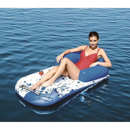 43130 Matelas détente de piscine Tiki Time Coolerz 175 x 107cm avec dossier