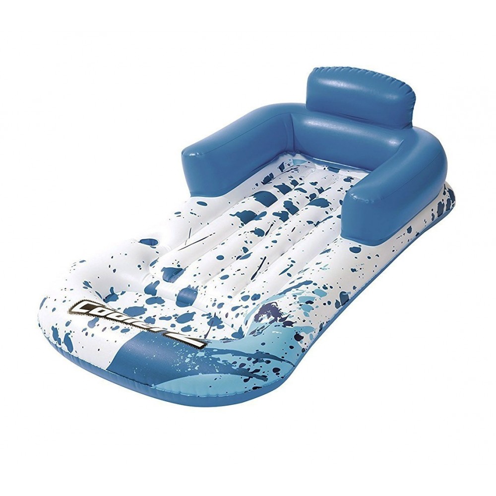 43130 Matelas détente de piscine Tiki Time Coolerz 175 x 107cm avec dossier