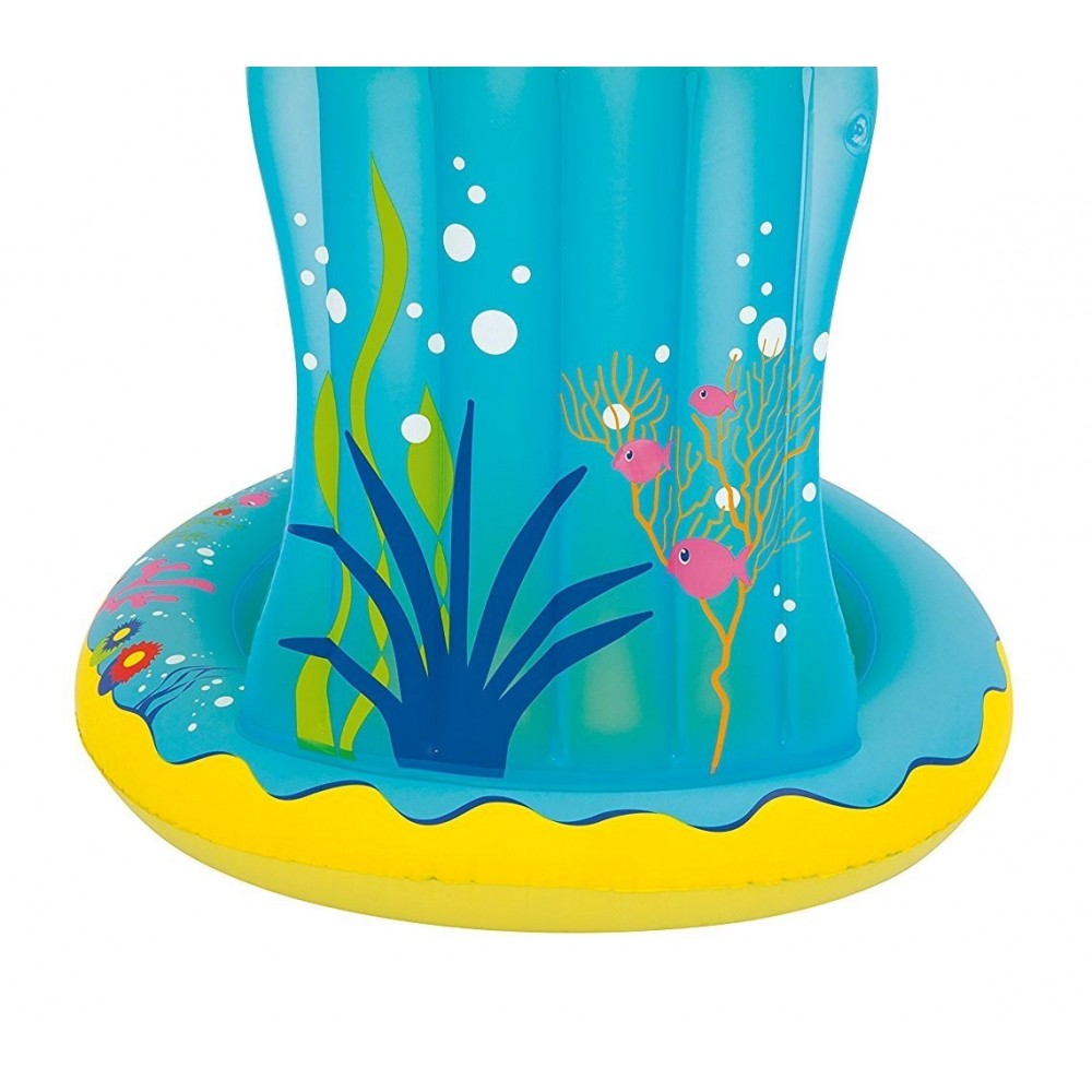52219 Pataugeoire gonflable Tortue enfant avec marquise 109x96x104 cm Bestway