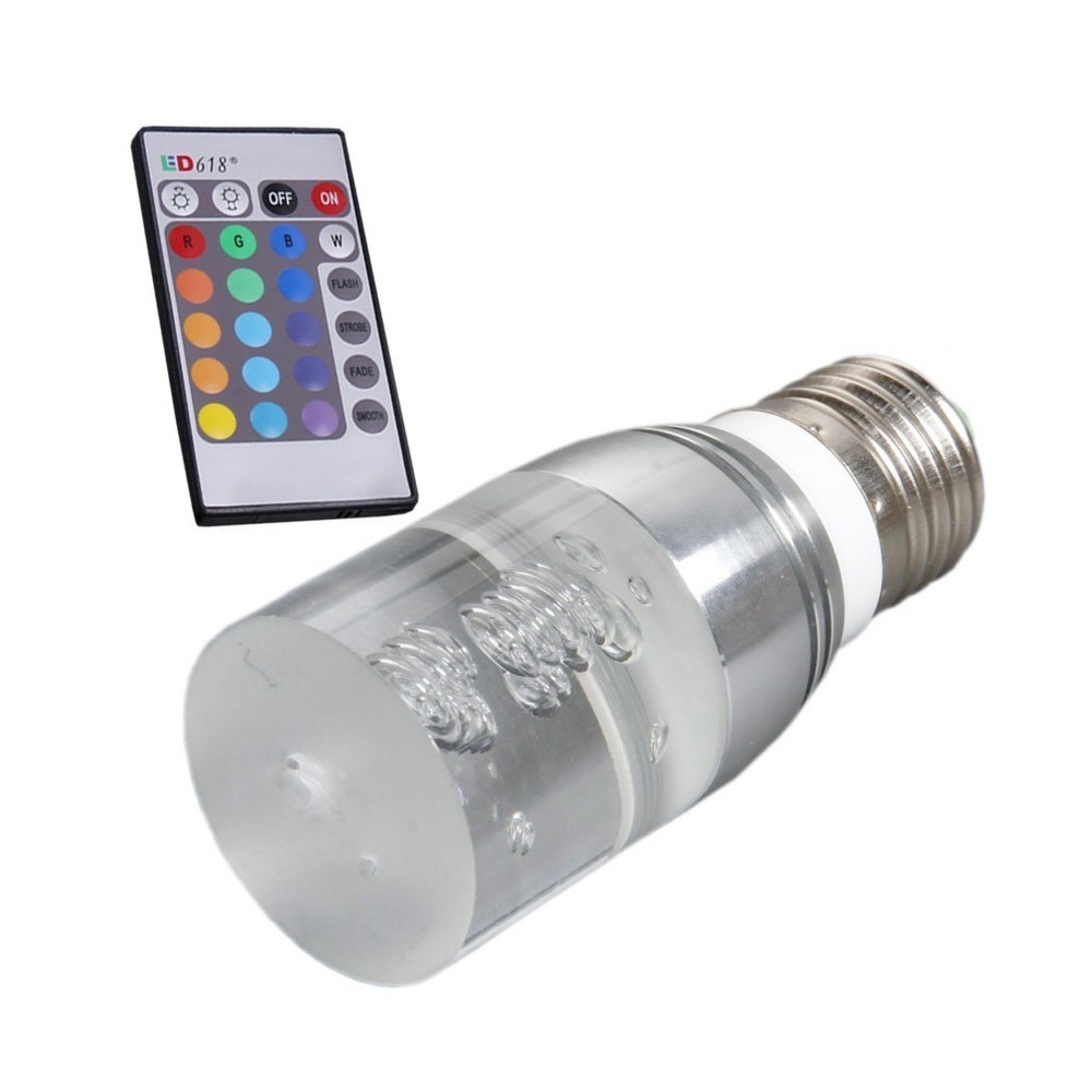Ampoule LED E27 3W RVB multicolore...