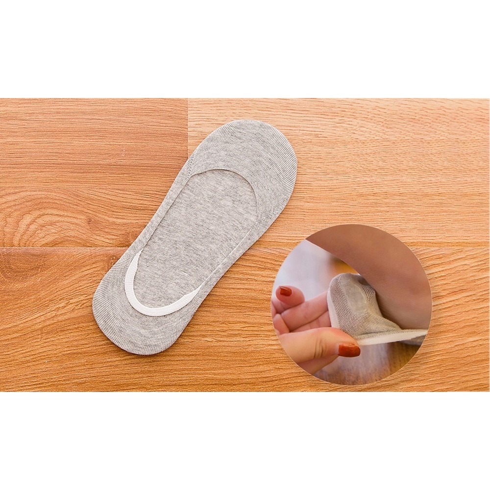 Lot 12 paires de chaussettes femme avec bande de silicone antidérapante NY-700D