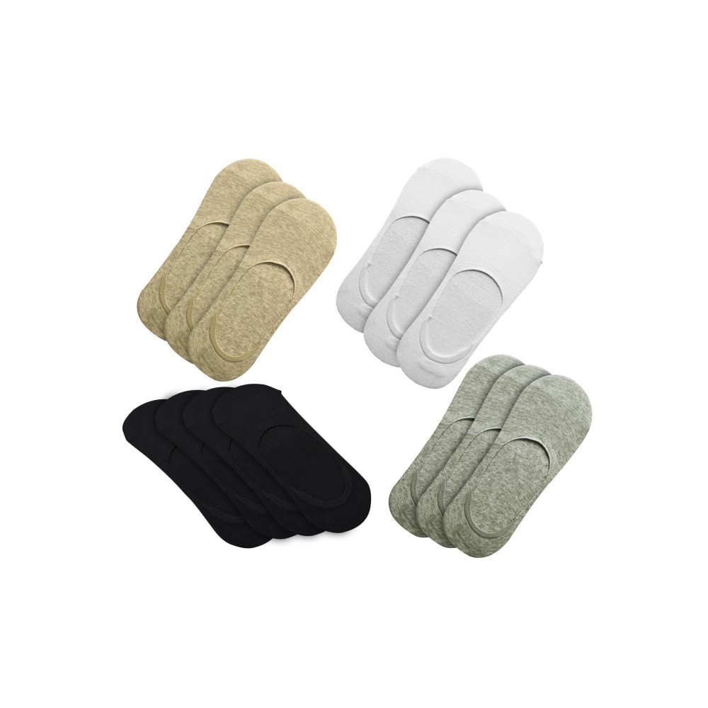 Lot 12 paires de chaussettes homme avec bande de silicone antidérapante MY-800D