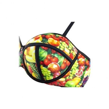 G1662  Maillot de bain bikini rembourrés  mod. FRUIT fantaisie de fruits