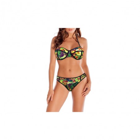 G1662  Maillot de bain bikini rembourrés  mod. FRUIT fantaisie de fruits