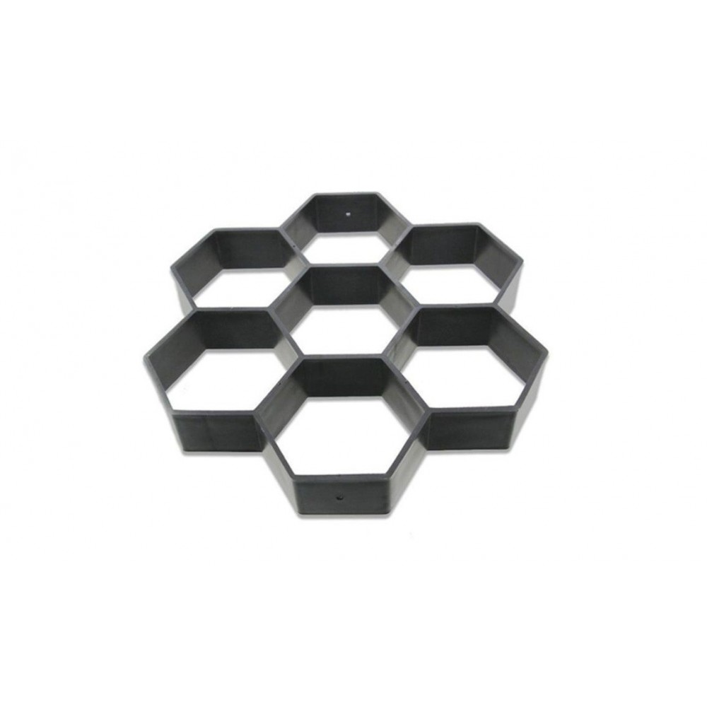 10757 Moule à pavé béton pour jardin mod. hexagonal taille 28 X 29 cm