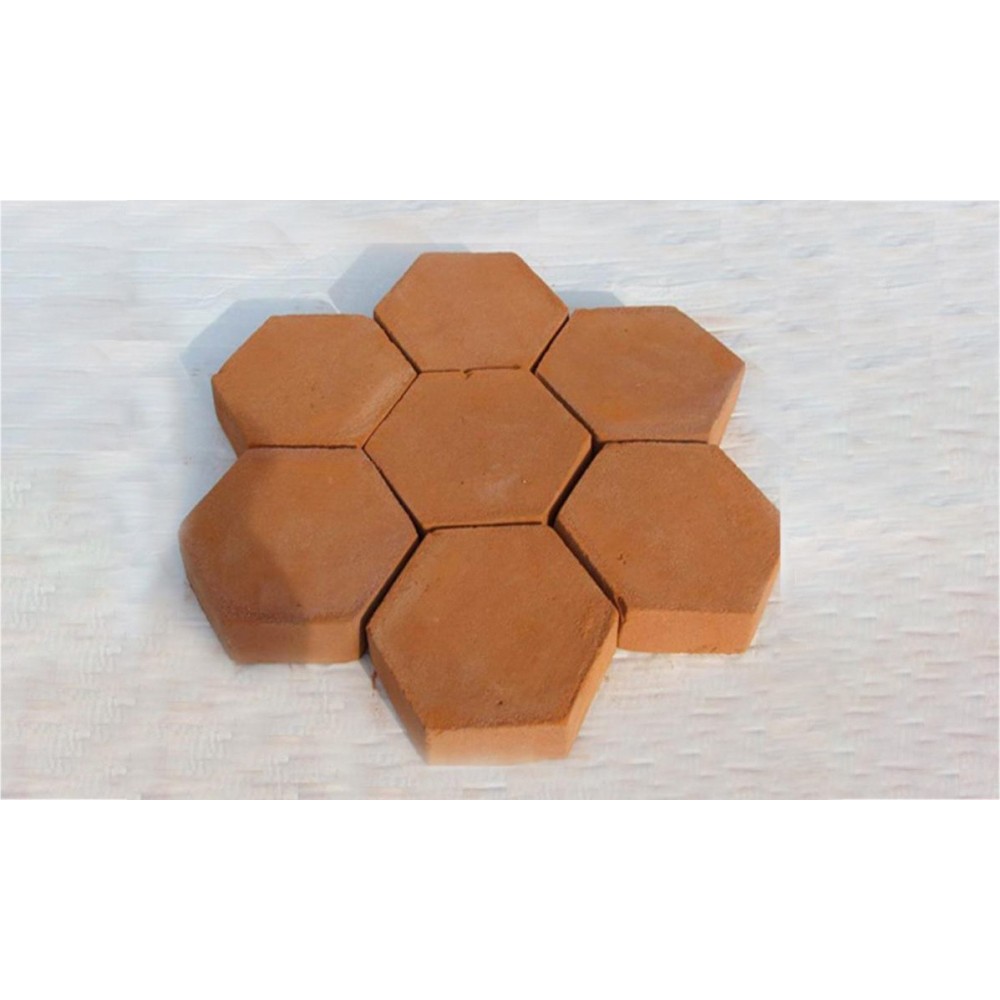 10757 Moule à pavé béton pour jardin mod. hexagonal taille 28 X 29 cm