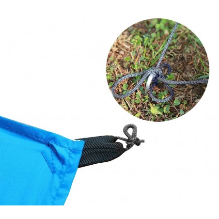 Tente de camping avec pare-soleil 10745 pour camper avec piquets et tirants Tente de camping avec pare-soleil 10745 pour camper avec piquets et tirants