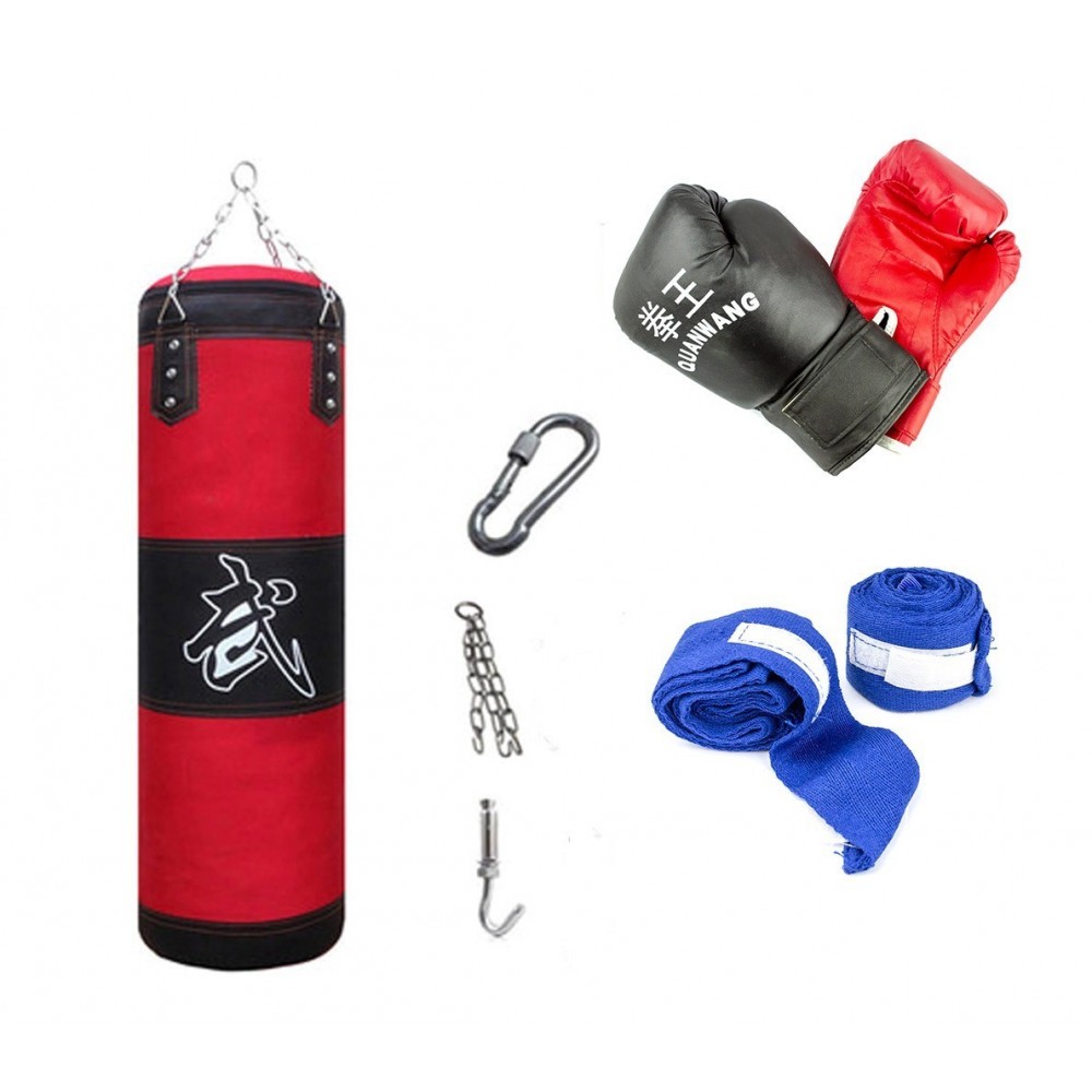 Kit de boxe complet 10749 avec des gants  sac et un crochet pour entraînement