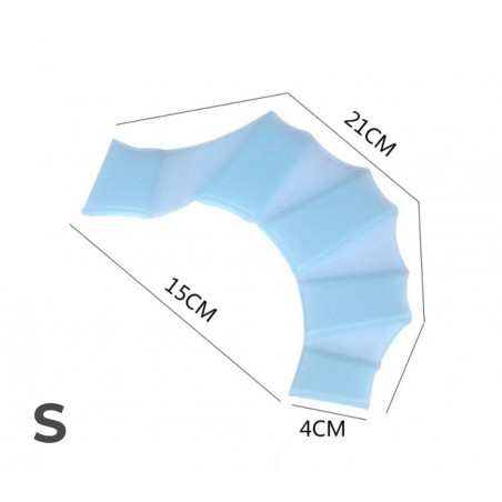 Kit de 2  gants Silicone pour nageurs de différentes tailles et couleur