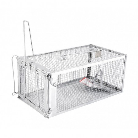Piège à souris en métal 10750 cage avec mécanisme à ressort