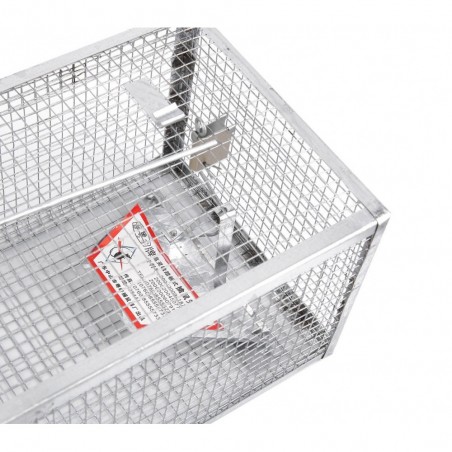 Piège à souris en métal 10750 cage avec mécanisme à ressort