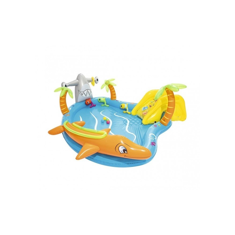 53067 PiscinE Play Center modèle Mar fondo gonflable, toboggan 280x257x87cm