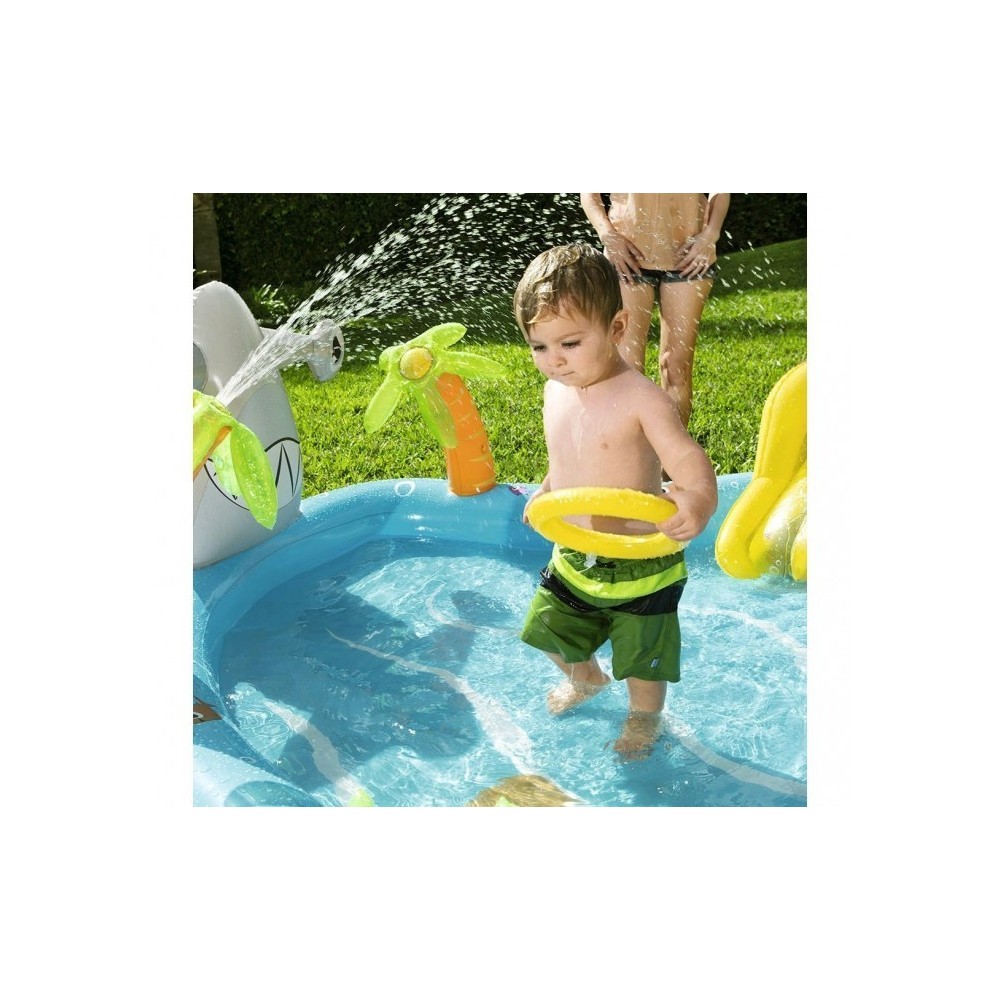 53067 PiscinE Play Center modèle Mar fondo gonflable, toboggan 280x257x87cm