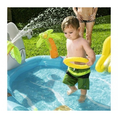 53067 PiscinE Play Center modèle Mar fondo gonflable, toboggan 280x257x87cm