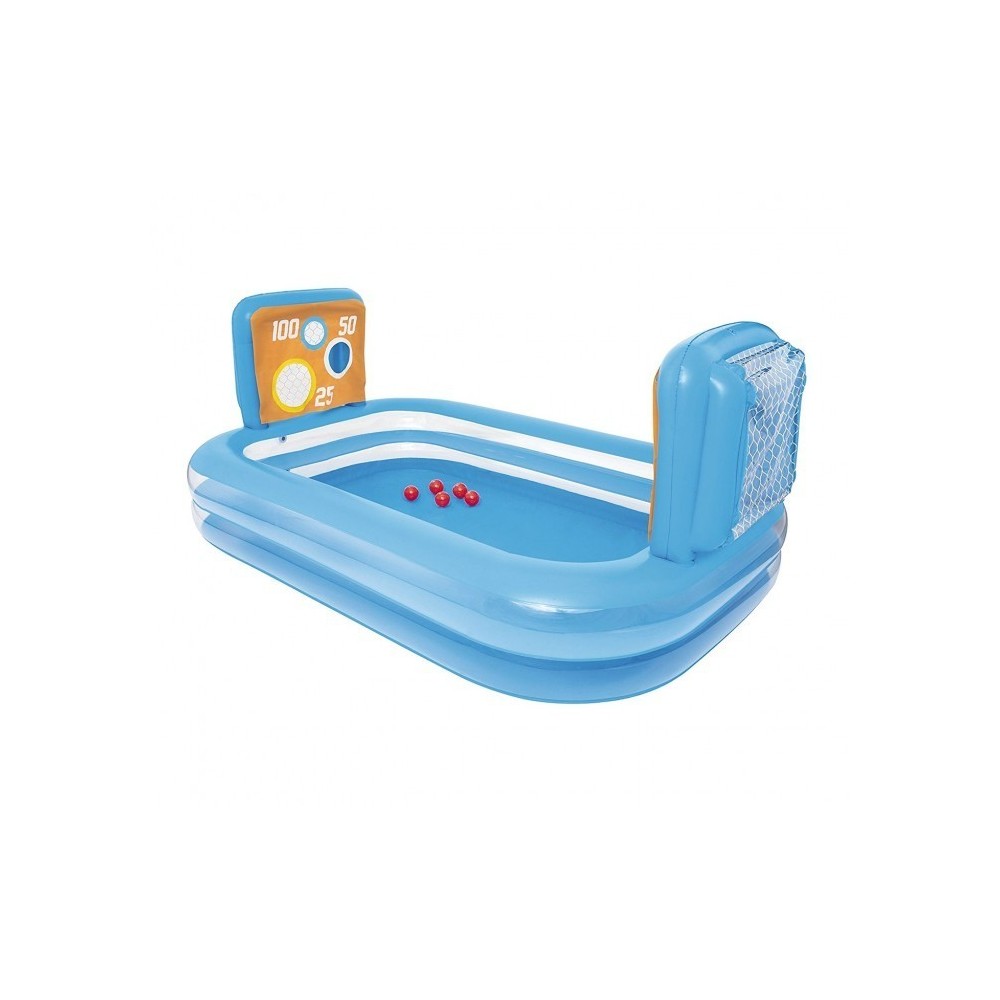 54170 Piscine gonflable enfants de waterpolo avec cages 237x152x94cm