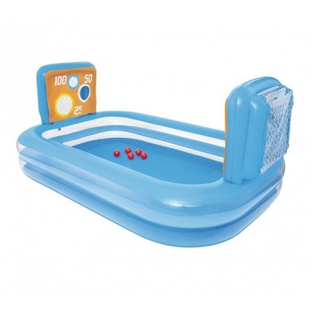 54170 Piscine gonflable enfants de waterpolo avec cages 237x152x94cm