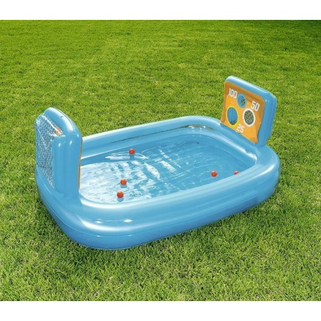 54170 Piscine gonflable enfants de waterpolo avec cages 237x152x94cm