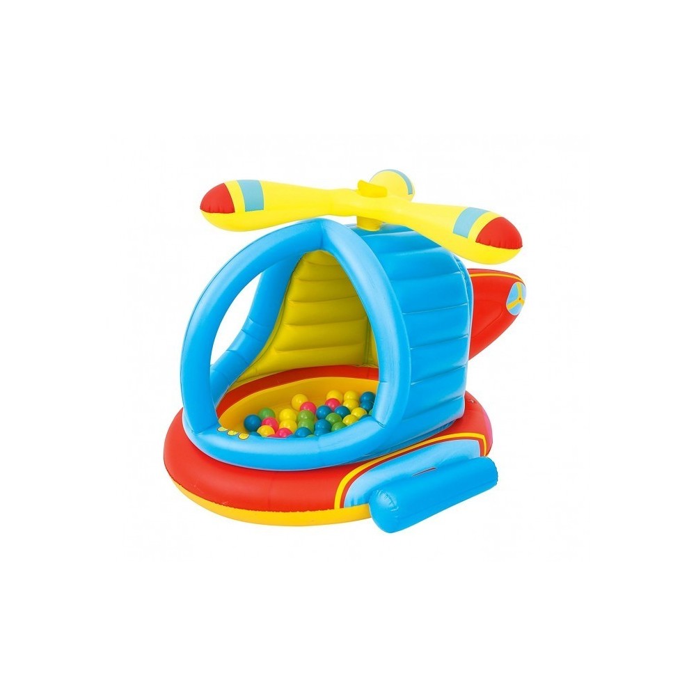 52217 Piscine à boules Play Center forme d'hélcopère, 50 boules 140x127x89cm