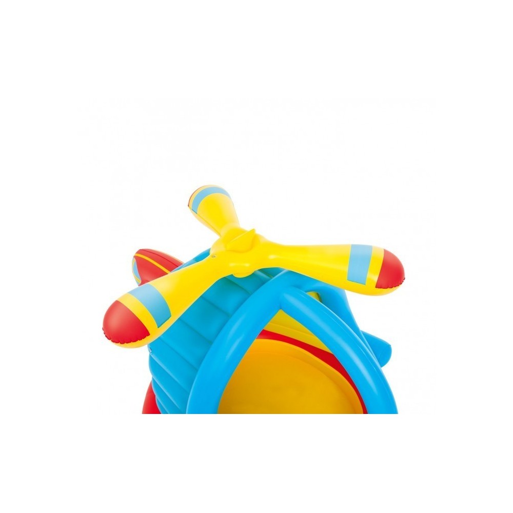 52217 Piscine à boules Play Center forme d'hélcopère, 50 boules 140x127x89cm