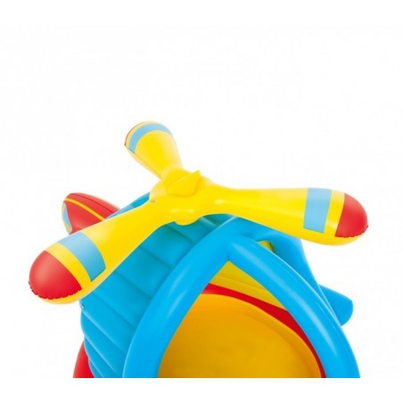 52217 Piscine à boules Play Center forme d'hélcopère, 50 boules 140x127x89cm