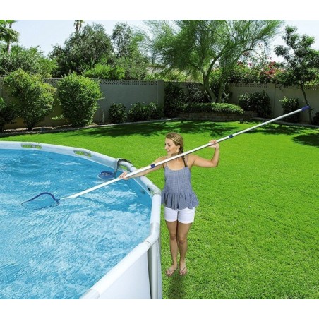 8234 Systeme nettoyage de piscine Aquaclean red balai-brosse, bras ajustable