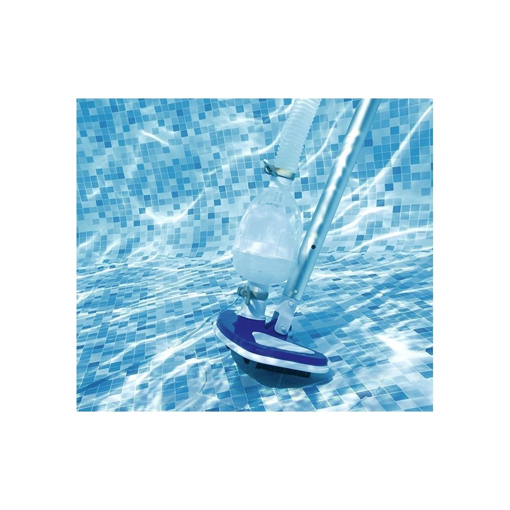 8234 Systeme nettoyage de piscine Aquaclean red balai-brosse, bras ajustable