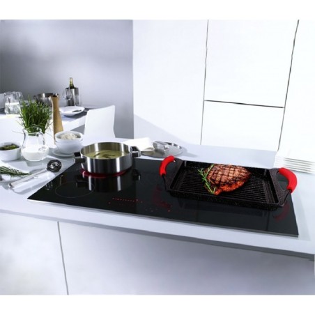 EN-22141 Placa de inducción volcánica con revestimiento de piedra 36x22x5 cm