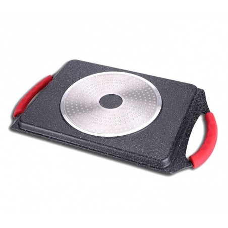 EN-22141 Placa de inducción volcánica con revestimiento de piedra 36x22x5 cm