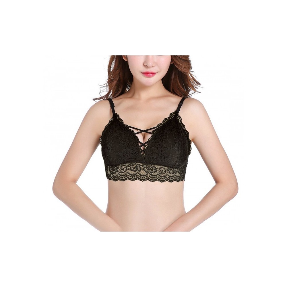 H875 Top LAVINIA soutient-gorge bordure dentelle, rembourrage, très sensuel