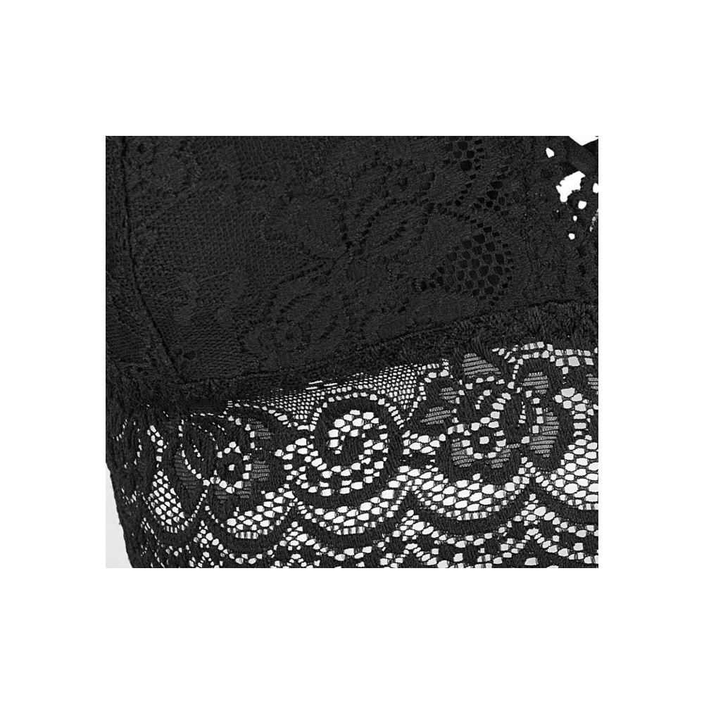 H875 Top LAVINIA soutient-gorge bordure dentelle, rembourrage, très sensuel