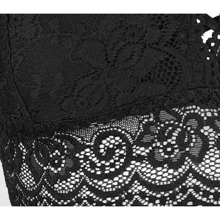 H875 Top LAVINIA soutient-gorge bordure dentelle, rembourrage, très sensuel