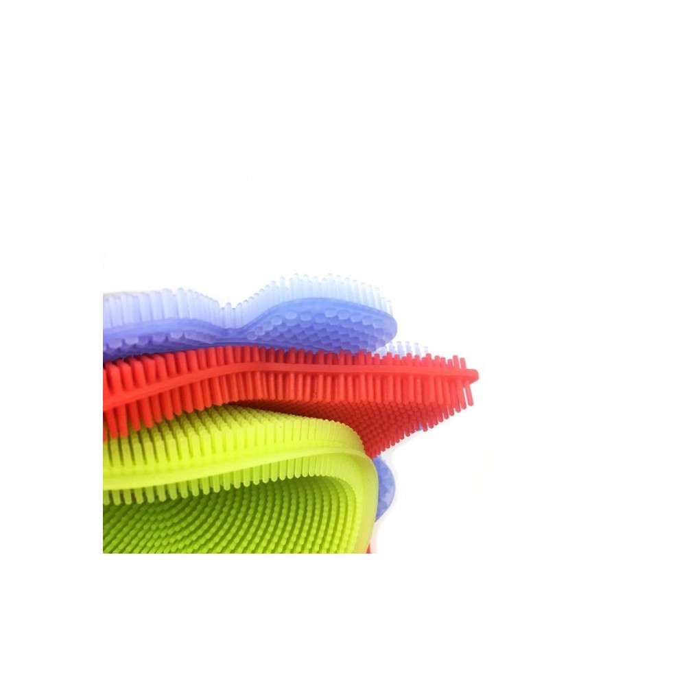 Set de 3 éponges en silicone BEST GRIP SPONGE avec picots, nettoyage en douceur