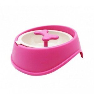 060360 Gamelle original pour chiens chats anti-asphyxie, meilleur digestion 15cm 2