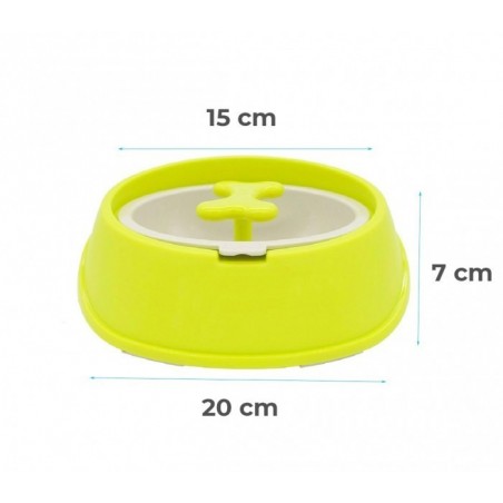 060360 Gamelle original pour chiens chats anti-asphyxie, meilleur digestion 15cm 060360 Gamelle original pour chiens chats anti-asphyxie, meilleur digestion 15cm