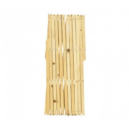 434013 Grille en bois extensible Welkhome 150x30 cm pour plante