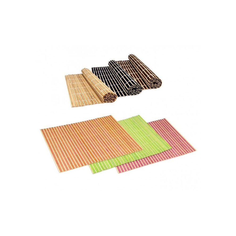 137697 Set de table en bambou décorative colorée pour table 30x40cm