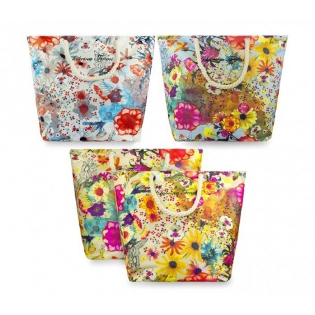 423059 Sac de plage Sabrina Tenori motif floral JUTA
