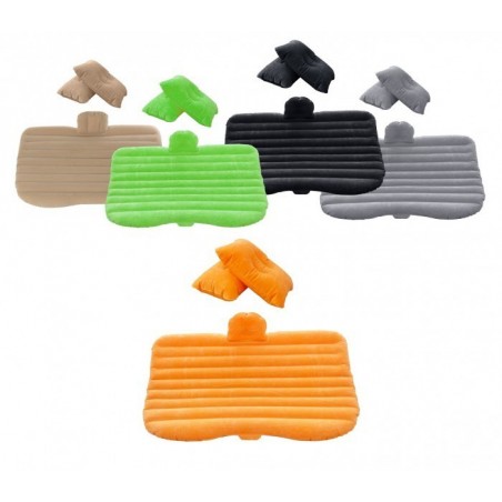 775310 Matelas de voiture gonflable avec pompe intégrée et 2 coussins