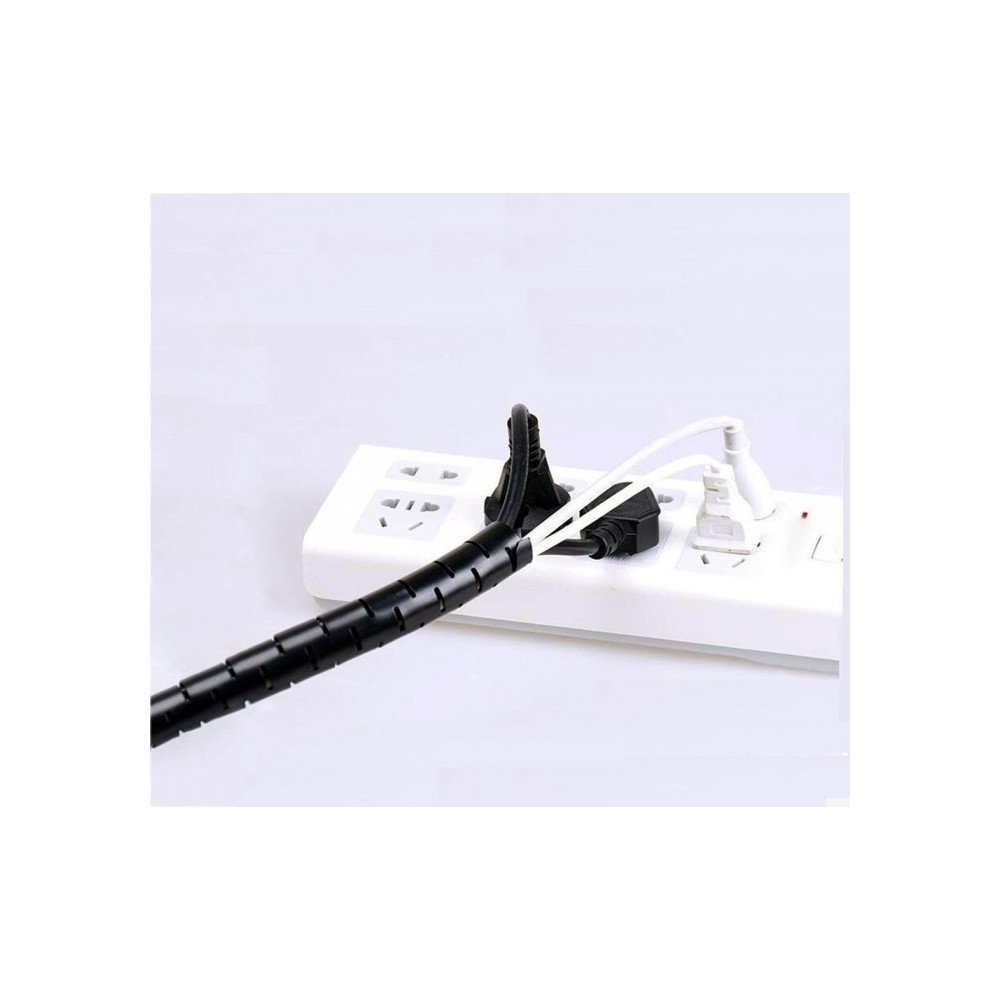 003018 Organisateur sprirale pour câbles Techmade  de 2,5mt regroupe et organise