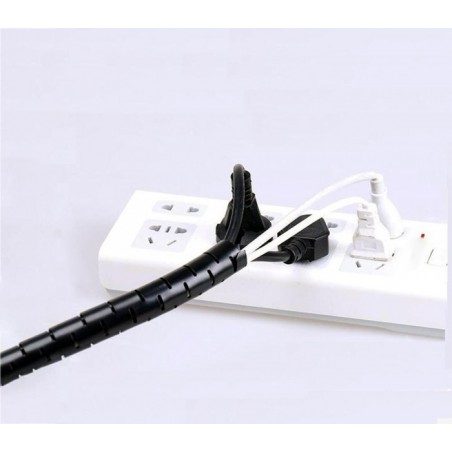 003018 Organisateur sprirale pour câbles Techmade  de 2,5mt regroupe et organise