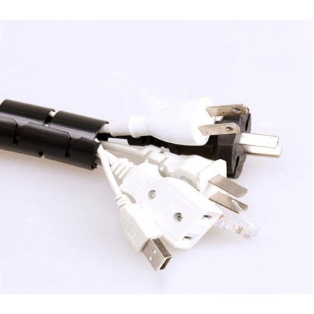 003018 Organisateur sprirale pour câbles Techmade  de 2,5mt regroupe et organise