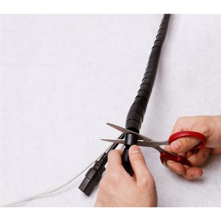 003018 Organisateur sprirale pour câbles Techmade  de 2,5mt regroupe et organise