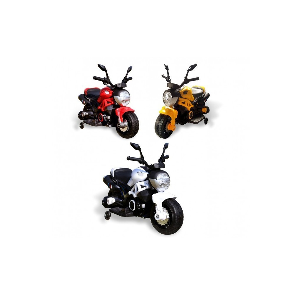 LT885 Moto électrique pour enfants HUNTER avec roulettes  6V lumières LED