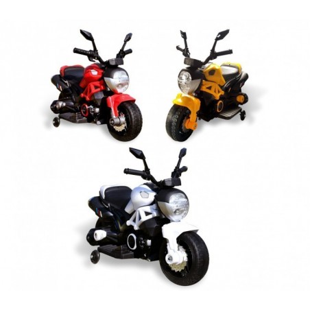 LT885 Moto électrique pour enfants HUNTER avec roulettes  6V lumières LED